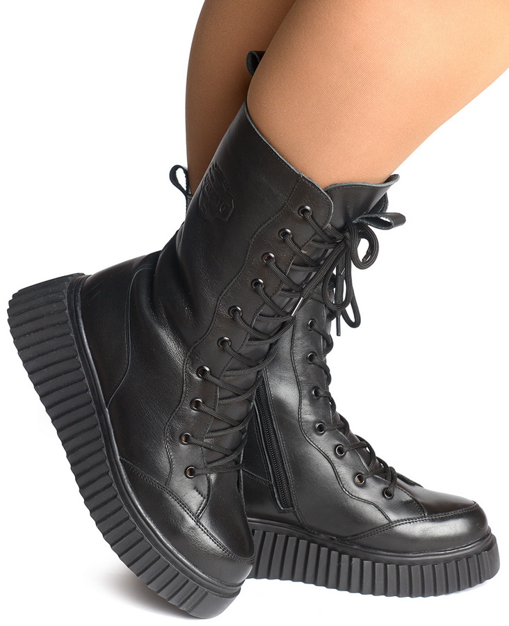 женские сапоги натуральная кожа / шерсть corvetto италия