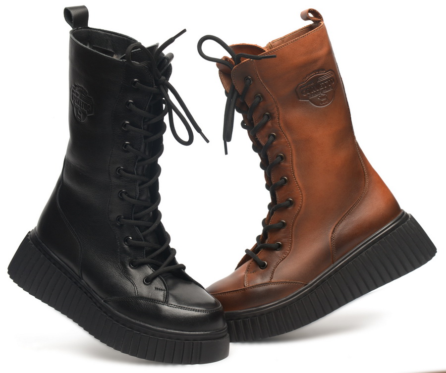 женские сапоги натуральная кожа / шерсть corvetto италия