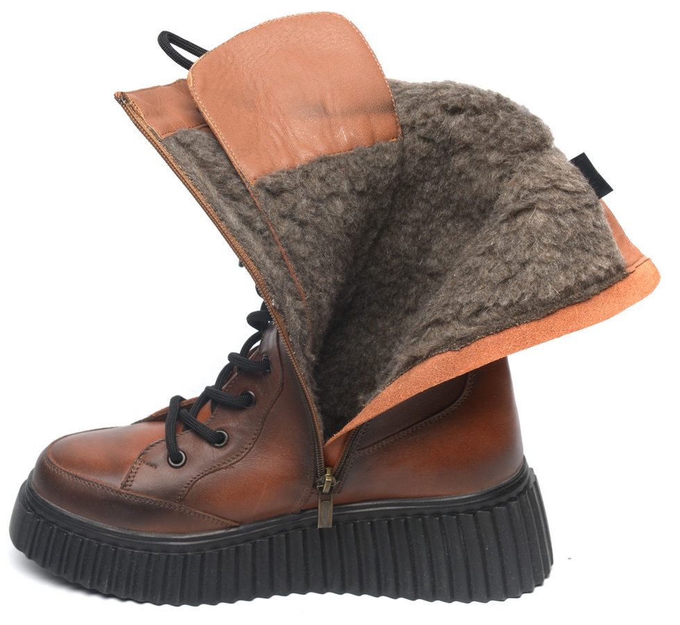 женские сапоги натуральная кожа / шерсть corvetto италия