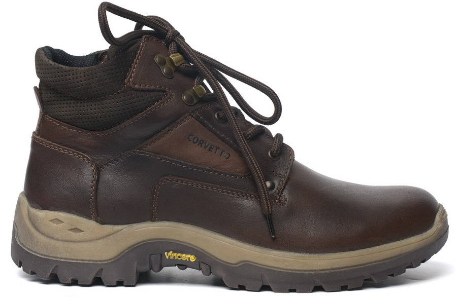 мужские ботинки натуральная кожа / шерсть corvetto