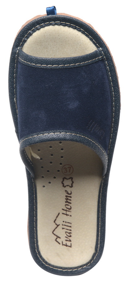 женские тапочки натуральная кожа (замша) evalli 