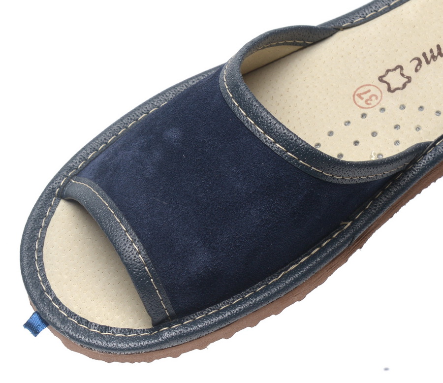 женские тапочки натуральная кожа (замша) evalli 