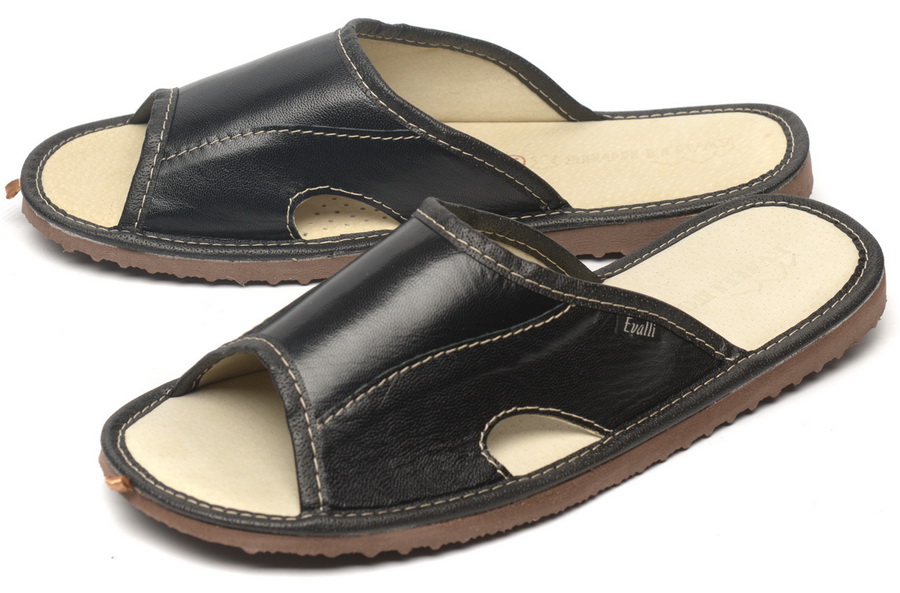 мужские тапочки натуральная кожа evalli россия
