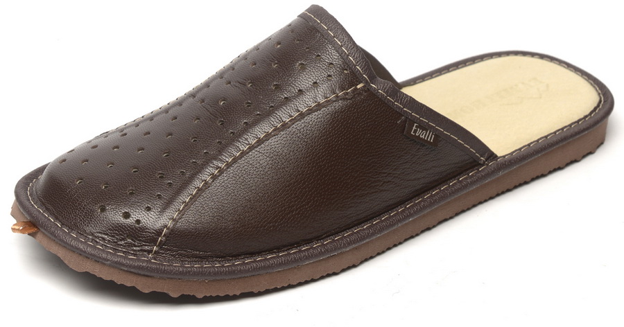 мужские тапочки натуральная кожа evalli россия