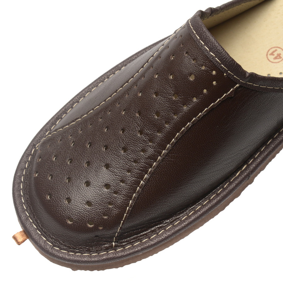 мужские тапочки натуральная кожа evalli россия