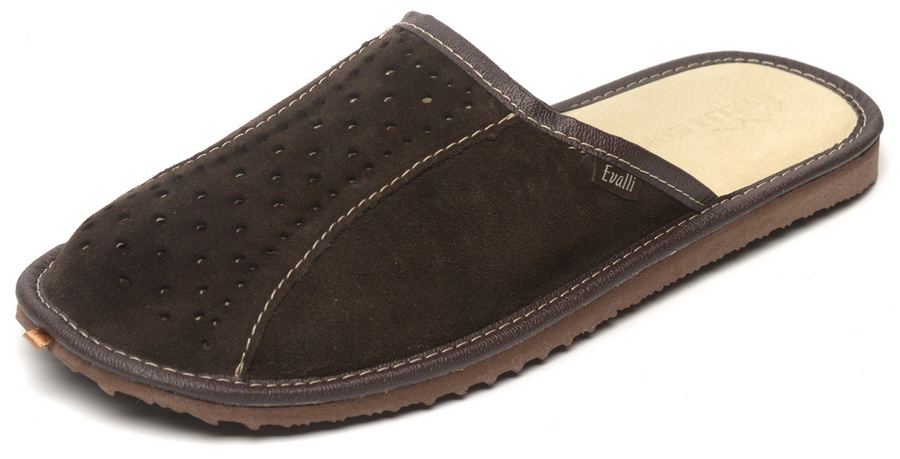 мужские тапочки натуральная кожа (замша) evalli россия
