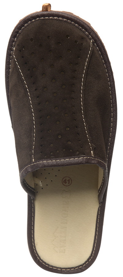 мужские тапочки натуральная кожа (замша) evalli россия