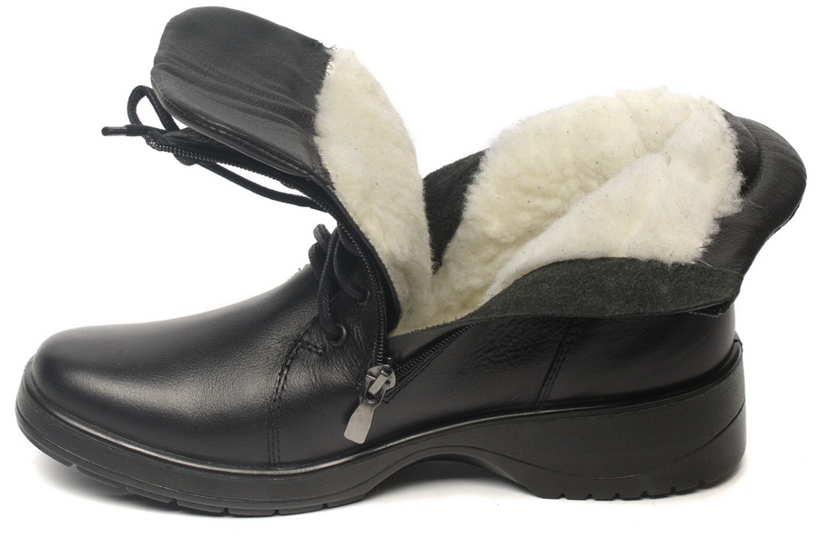 женские ботинки натуральная кожа / шерсть росвест россия