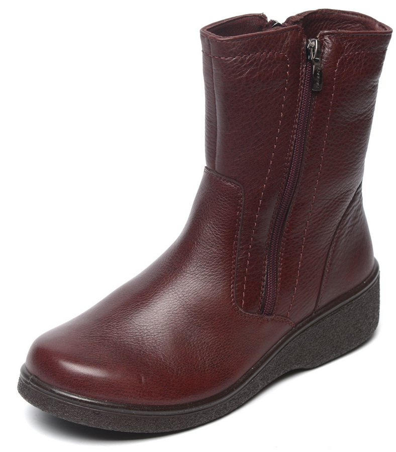 женские полусапоги натуральная кожа / шерсть росвест россия