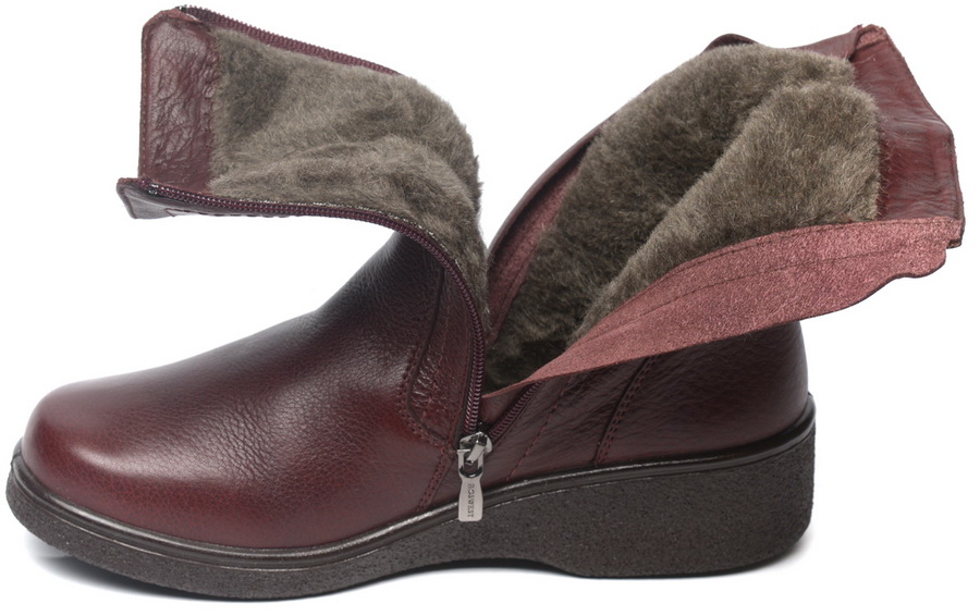 женские полусапоги натуральная кожа / шерсть росвест россия