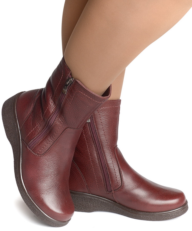 женские полусапоги натуральная кожа / шерсть росвест россия