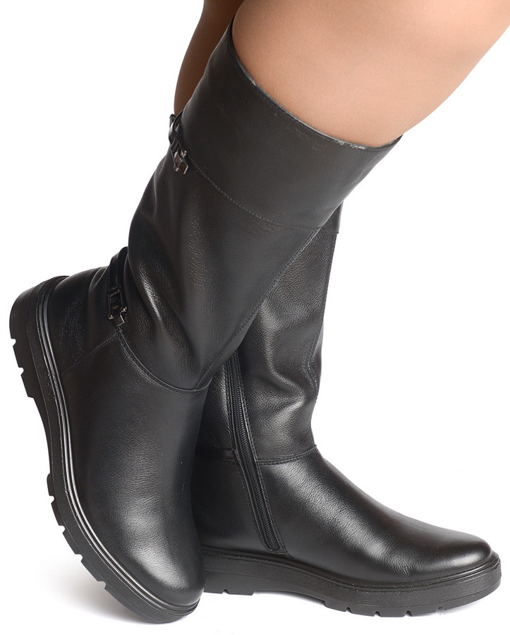 женские сапоги натуральная кожа  / натуральный мех + байка марко беларусь