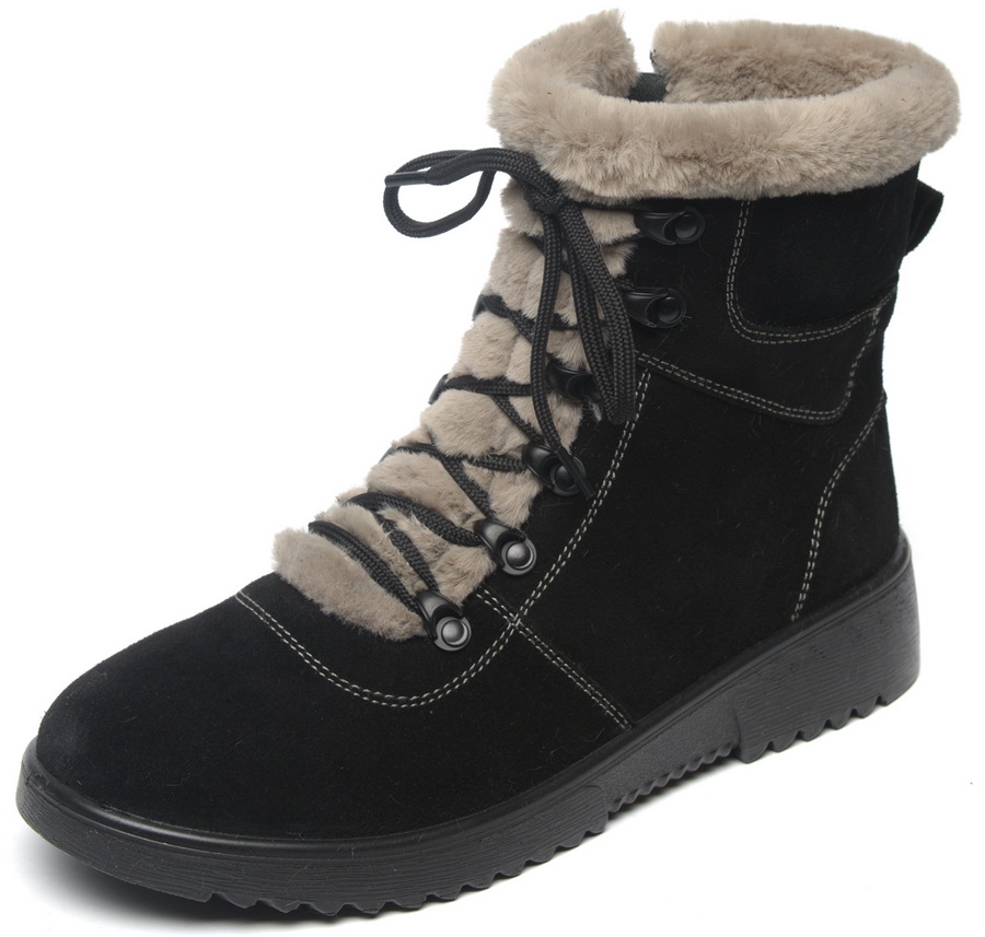 женские ботинки натуральная кожа (велюр) / шерсть марко беларусь