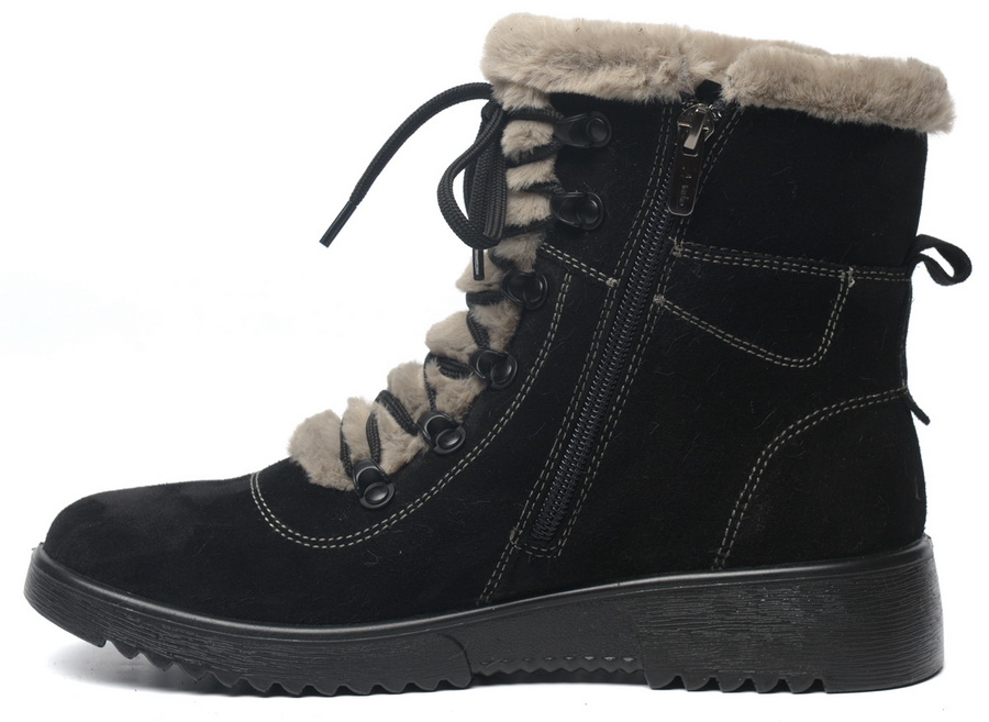 женские ботинки натуральная кожа (велюр) / шерсть марко беларусь