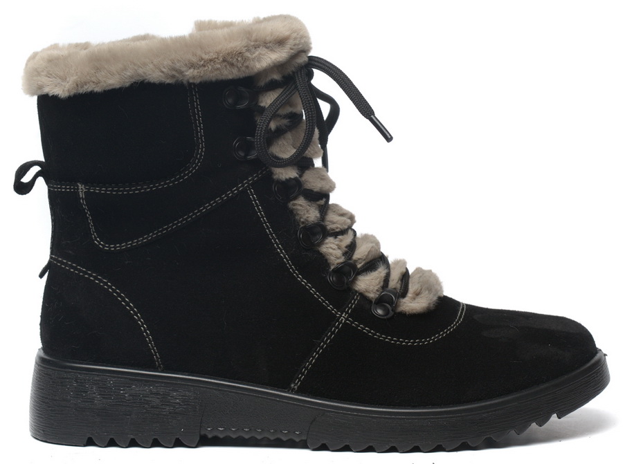 женские ботинки натуральная кожа (велюр) / шерсть марко беларусь