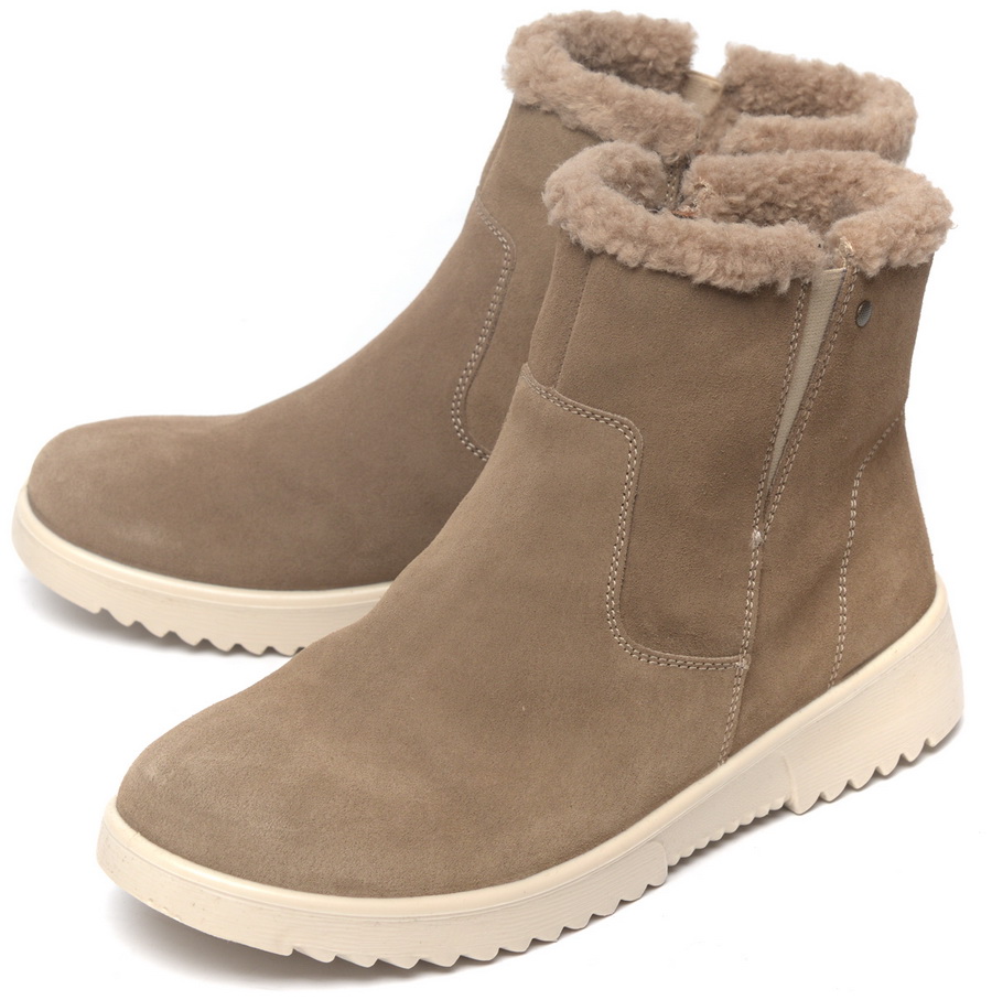 женские ботинки натуральная кожа (велюр) / шерсть марко беларусь