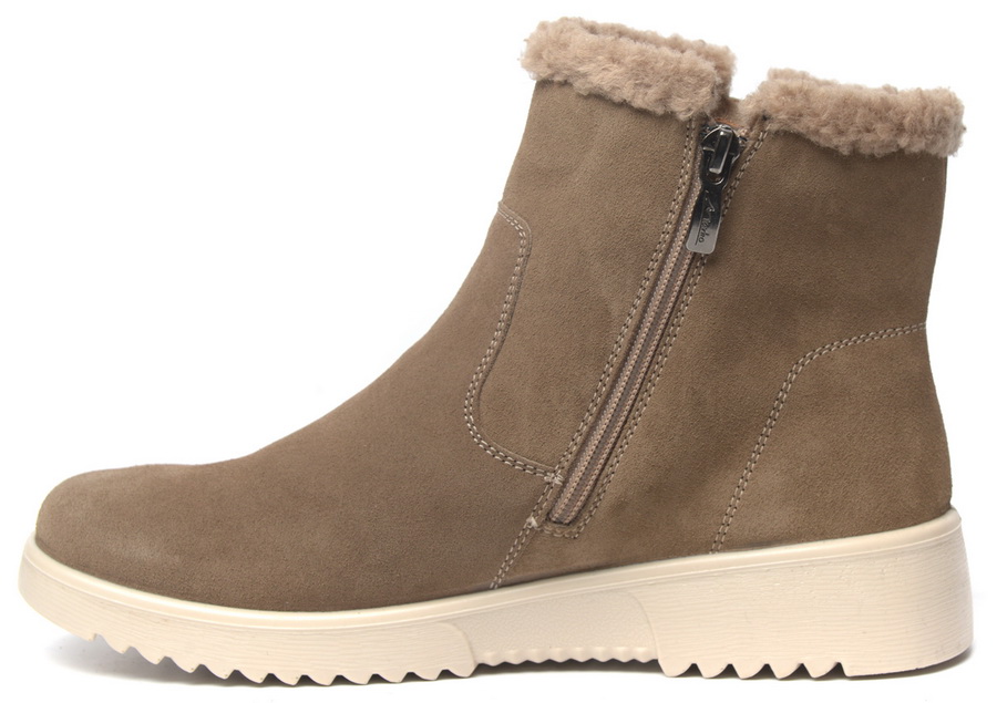 женские ботинки натуральная кожа (велюр) / шерсть марко беларусь