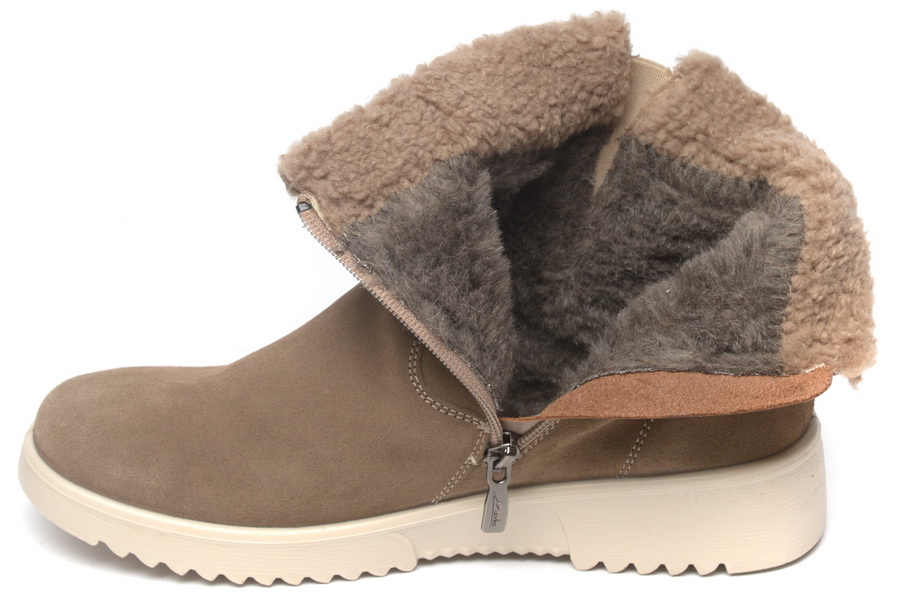 женские ботинки натуральная кожа (велюр) / шерсть марко беларусь