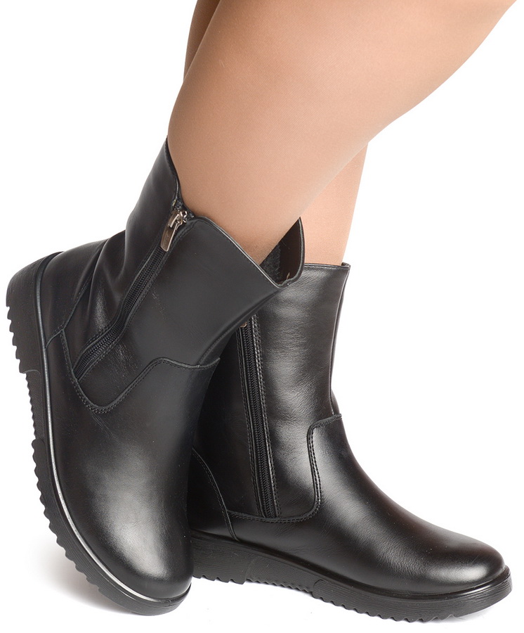 женские полусапоги натуральная кожа / шерсть марко беларусь