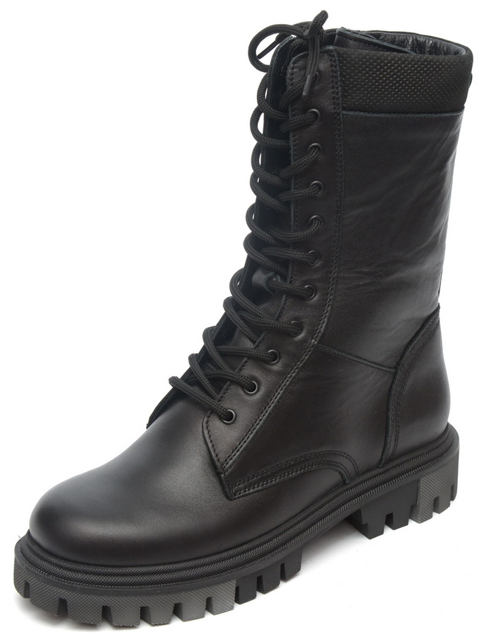 мужские берцы на молнии натуральная кожа / шерсть corvetto