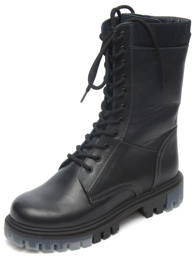 мужские берцы на молнии натуральная кожа / шерсть corvetto