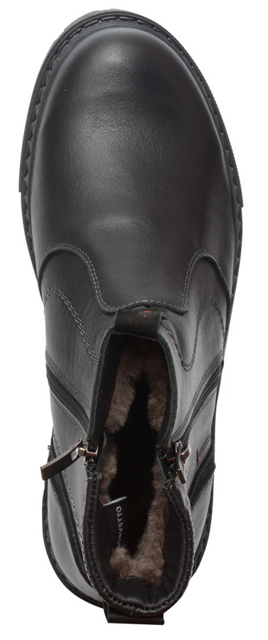 мужские сапоги натуральная кожа / натуральный мех corvetto