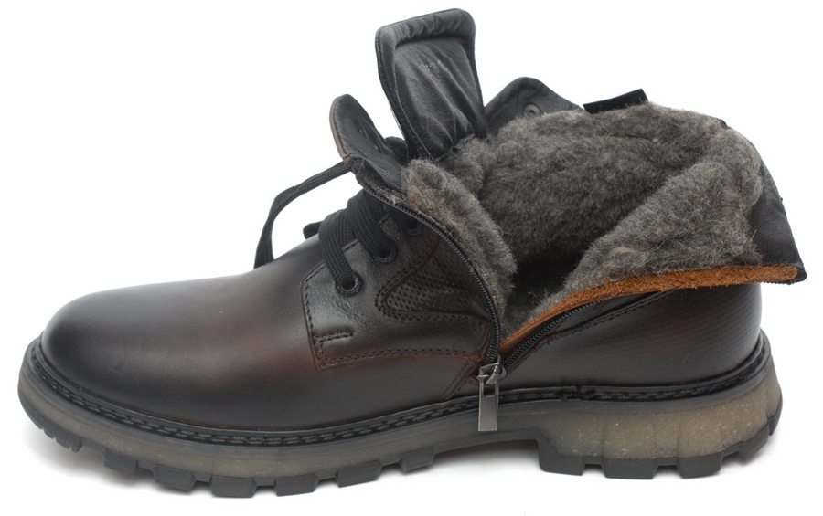 мужские ботинки натуральная кожа / шерсть corvetto