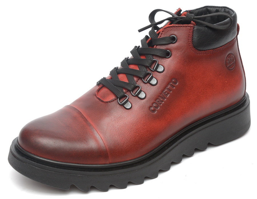 мужские ботинки натуральная кожа / натуральный мех corvetto