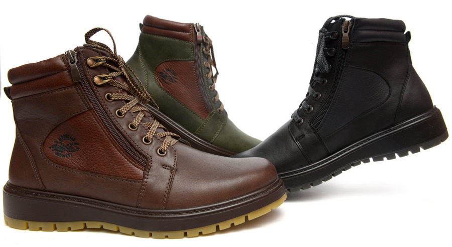 мужские ботинки натуральная кожа / шерсть росвест россия