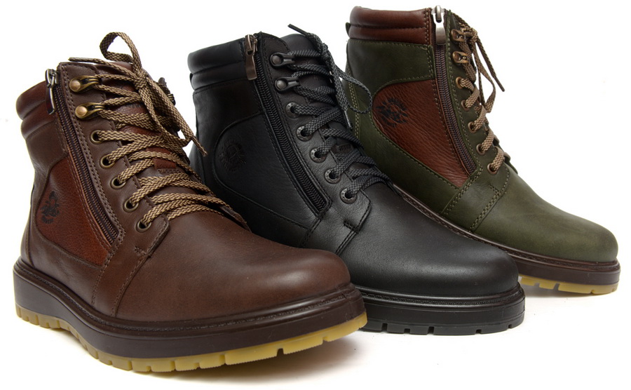 мужские ботинки натуральная кожа / шерсть росвест россия