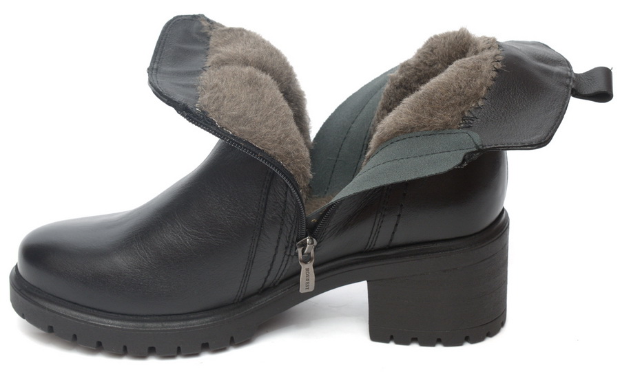 женские полусапоги натуральная кожа / шерсть росвест россия