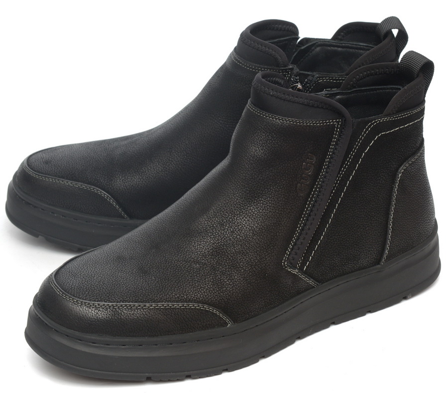 мужские ботинки натуральная кожа / натуральный мех gugu германия