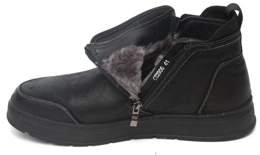 мужские ботинки натуральная кожа / натуральный мех gugu германия