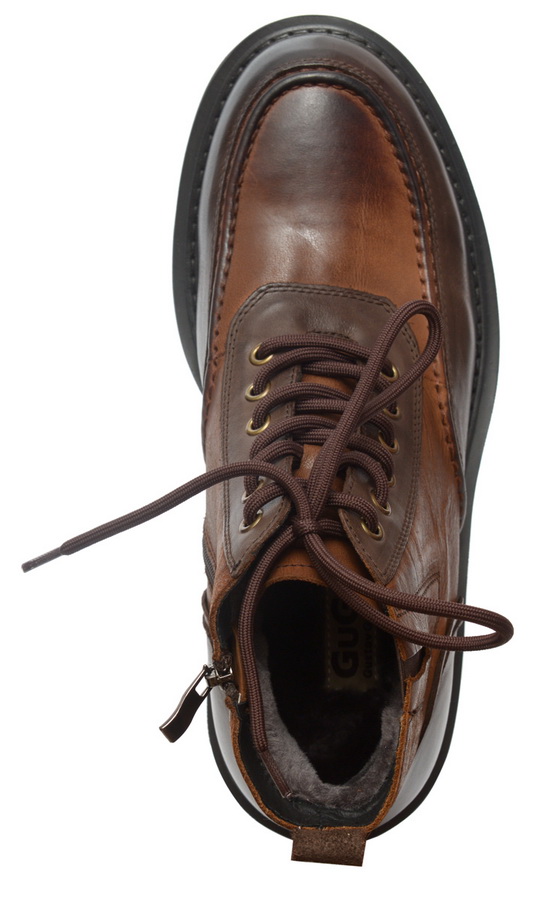 мужские ботинки натуральная кожа / натуральный мех gugu германия