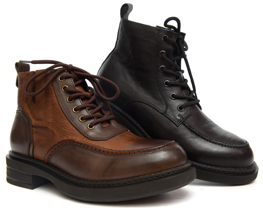 мужские ботинки натуральная кожа / натуральный мех gugu германия