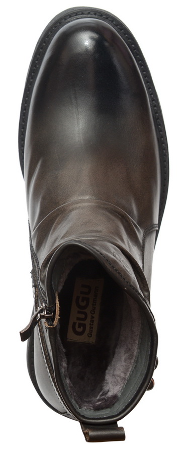 мужские ботинки натуральная кожа / натуральный мех gugu германия