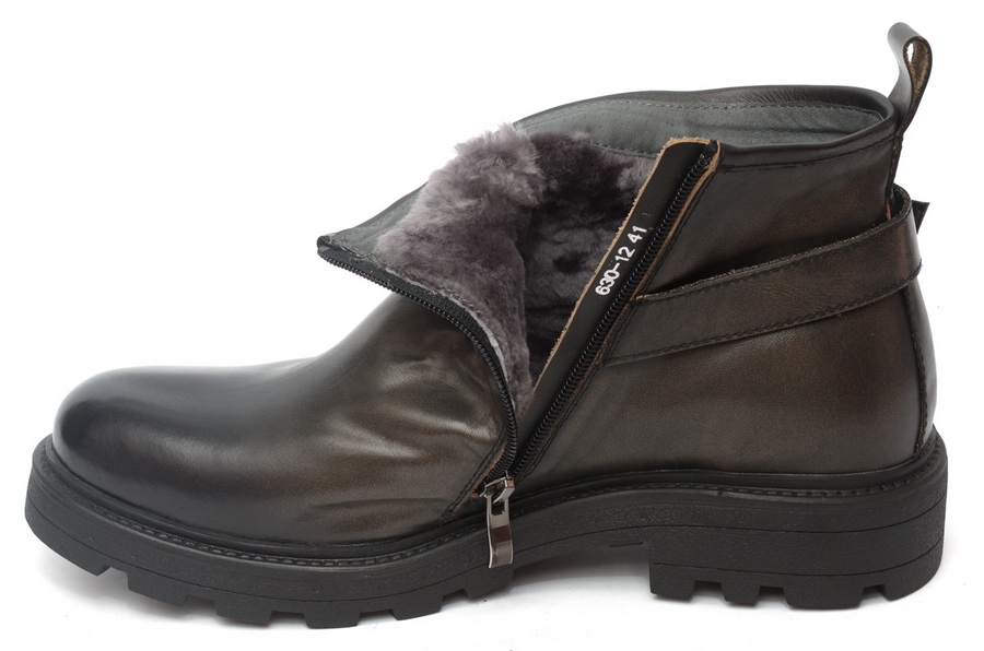 мужские ботинки натуральная кожа / натуральный мех gugu германия
