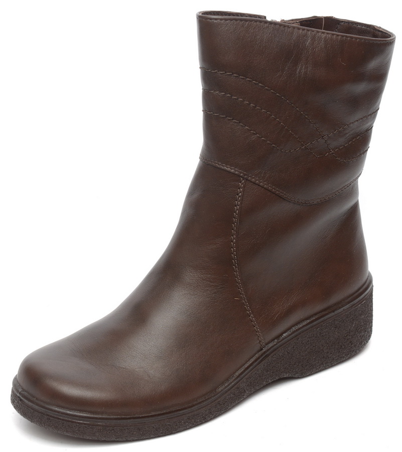 женские сапоги натуральная кожа / полушерсть росвест россия