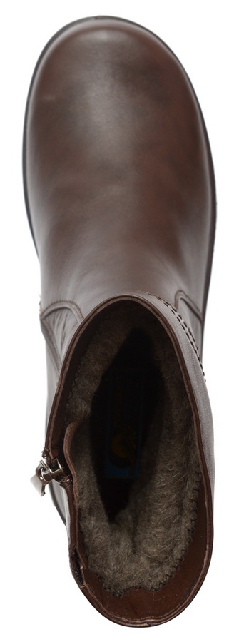 женские сапоги натуральная кожа / полушерсть росвест россия