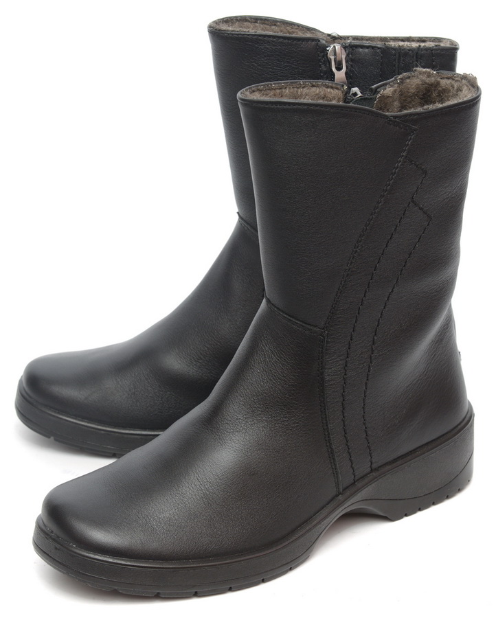 женские сапоги натуральная кожа / шерсть росвест россия