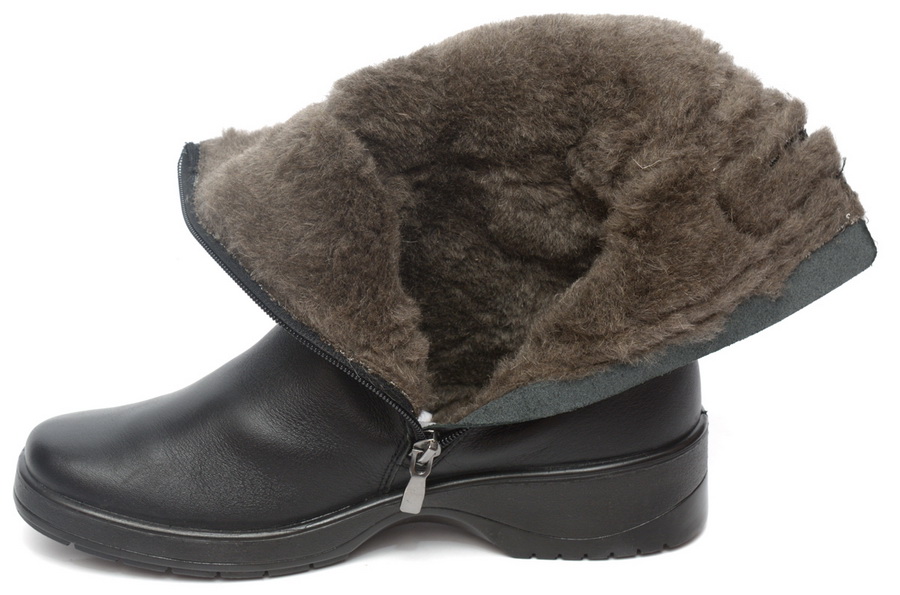 женские сапоги натуральная кожа / шерсть росвест россия
