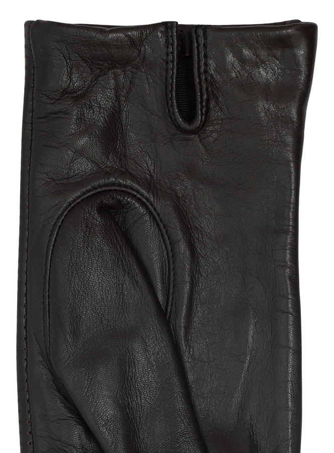 женские перчатки кожа козленка/ шелк