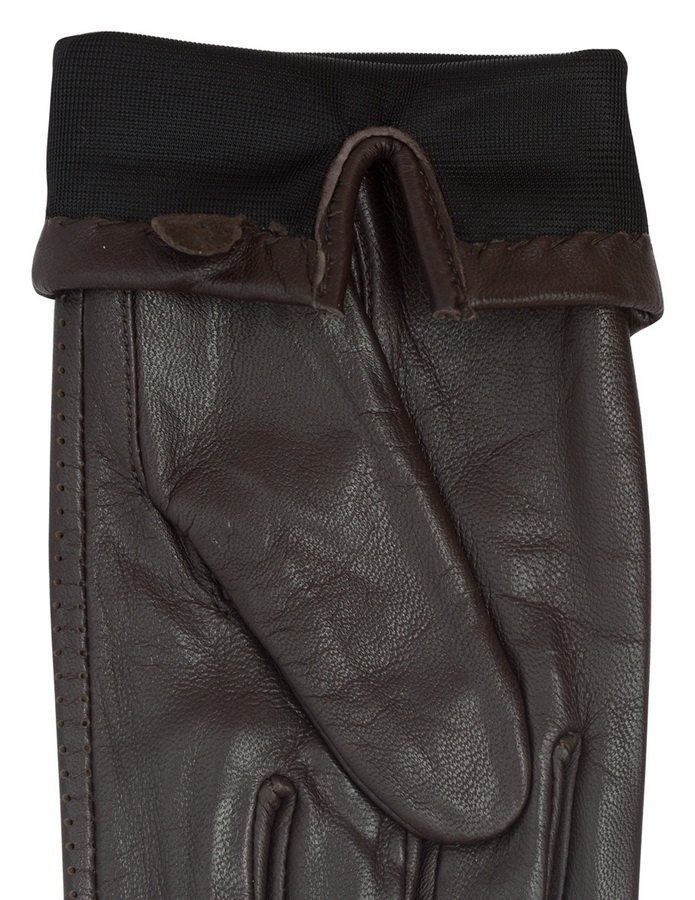 женские перчатки кожа козленка/ шелк