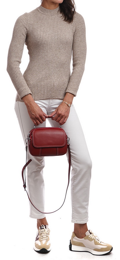 женская сумка натуральная кожа  kikilok корея