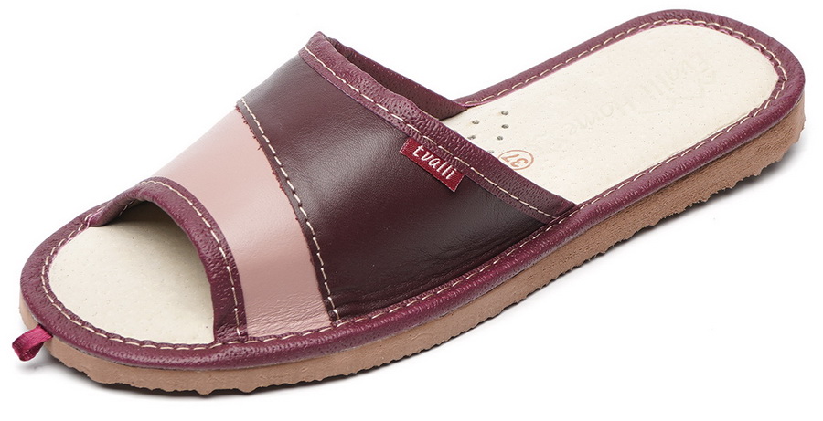 женские тапочки натуральная кожа evalli 