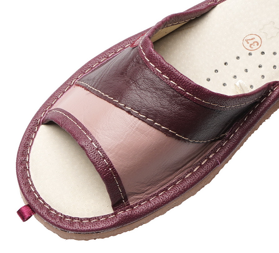 женские тапочки натуральная кожа evalli 