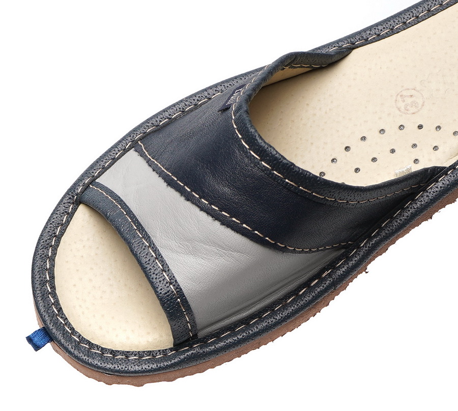 женские тапочки натуральная кожа evalli 