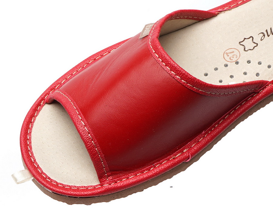 женские тапочки натуральная кожа evalli 