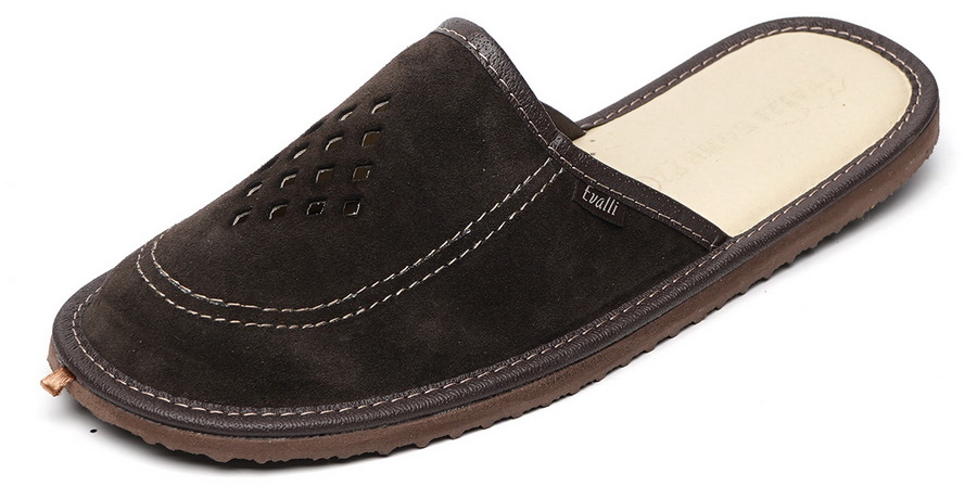 мужские тапочки натуральная кожа (замша) evalli россия