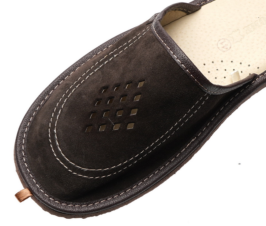 мужские тапочки натуральная кожа (замша) evalli россия